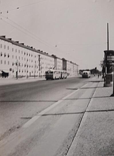 Juni 1952: Schon damals mit guter Busanbindung