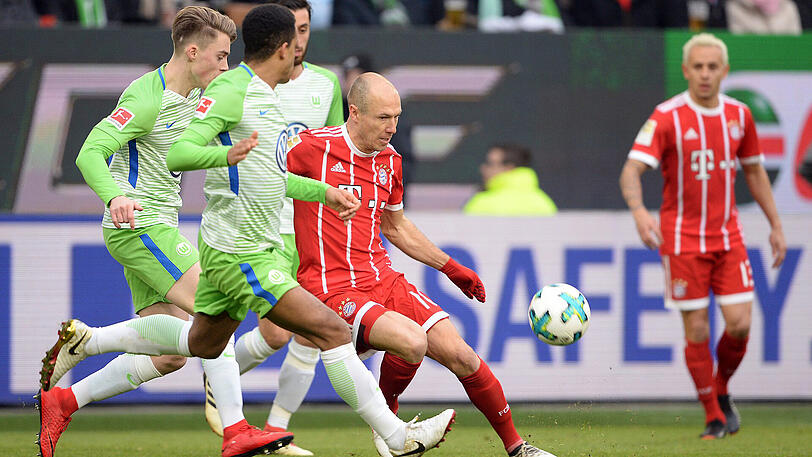 Arjen Robben - Note 4: Hofft, dass Jupp Heynckes über die Saison hinaus Bayern-Trainer bleibt wie er im RND-Interview sagte. Der Holländer zu passiv, ging nicht auf die Bälle zu. Schlechte Anspiele in die Tiefe. Scheiterte mit seinem Elfmeter an Casteels und dem Pfosten (55.). Pluspunkt: Seine Flanke zu Wagners 1:1 und der herausgeholte Elfer in der Nachspielzeit.