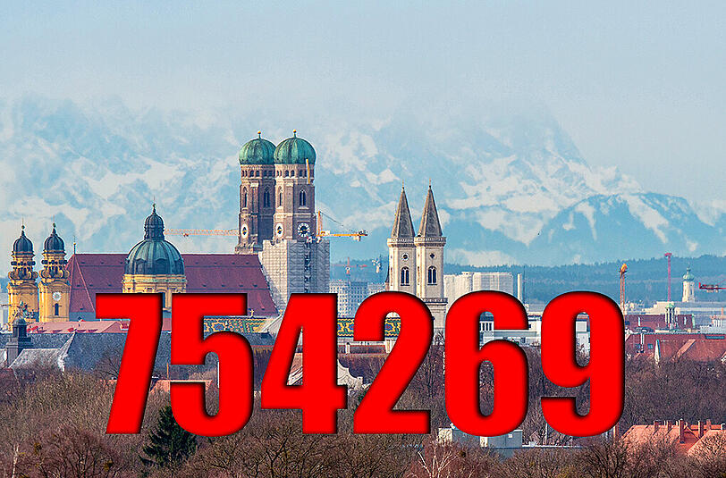 ...Menschen arbeiten in München.