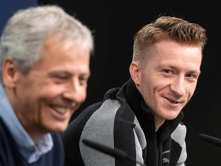 BVB-Kapitän Marco Reus und Trainer Lucien Favre wollen Fußball-Geschichte schreiben.