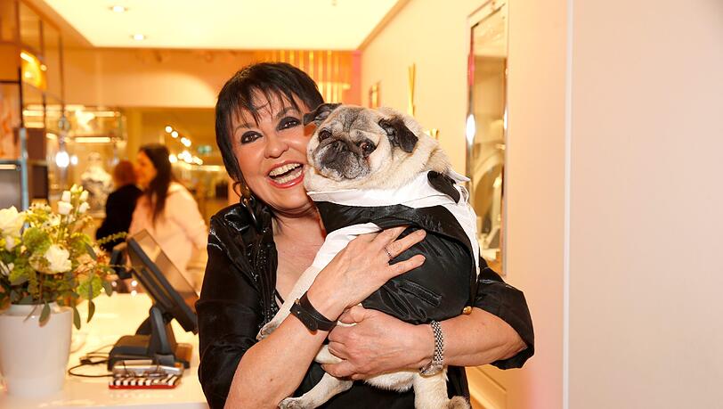 Uschi Ackermann und Mops Sir Henry Uschi Ackermann und Mops Sir Henry