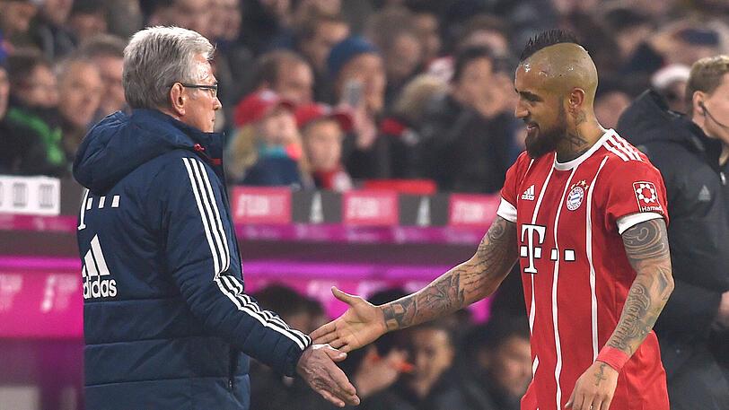 Arbeiten auch künftig zusammen an den Titeln: Jupp Heynckes und Arturo Vidal