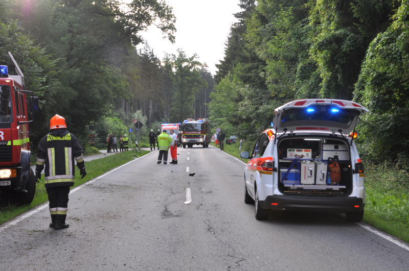 Der Wagen zerschellte an einem Baum - der Fahrer starb an der Unfallstelle.