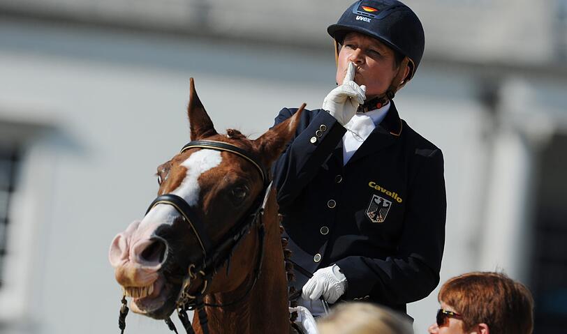 Goldmedaille: Hannelore Brenner, Reiten: Championshiptest (III), Einzel