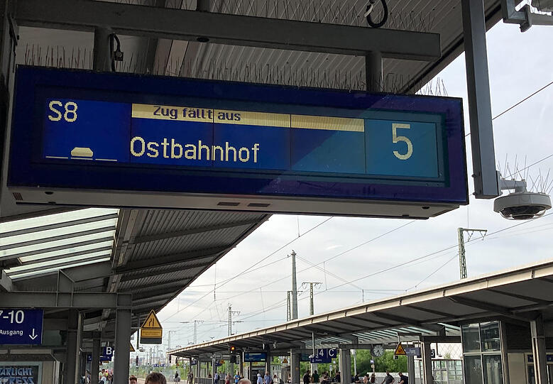 Zugausfälle nach Unwettern: Bei der Münchner S-Bahn fuhr am Mittwoch kaum etwas.