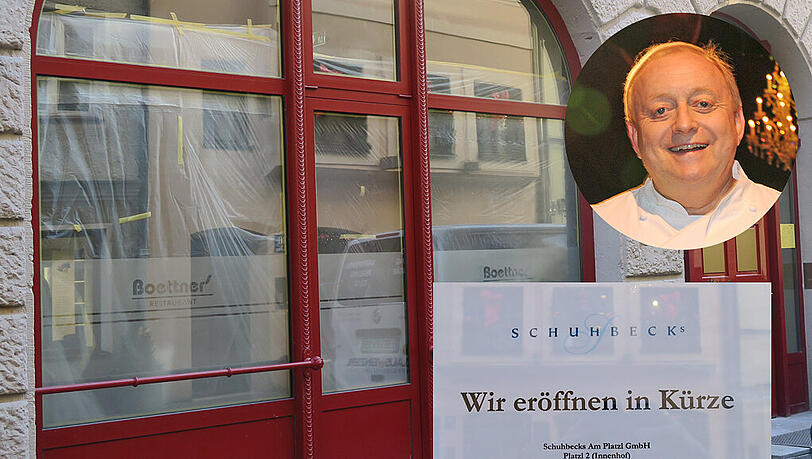 Im alten Boettners, der hier von 1998 bis 2015 residiert hat, tut sich noch nichts. „Wir öffnen in Kürze“, verspricht Alfons Schuhbeck auf einem Schild seit Monaten. Bloß wann? Im alten Boettners, der hier von 1998 bis 2015 residiert hat, tut sich noch nichts. „Wir öffnen in Kürze“, verspricht Alfons Schuhbeck auf einem Schild seit Monaten. Bloß wann?