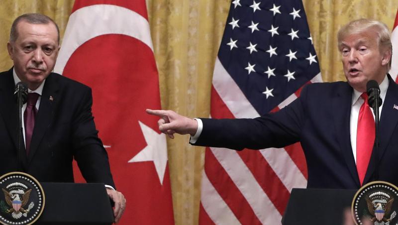 US-Präsident Donald Trump hat den türkischen Präsidenten Recep Tayyip Erdogan im Weißen Haus empfangen. US-Präsident Donald Trump hat den türkischen Präsidenten Recep Tayyip Erdogan im Weißen Haus empfangen.