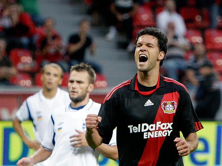 Per Elfer getroffen: Michael Ballack für seinen neuen, alten Verein Bayer Leverkusen