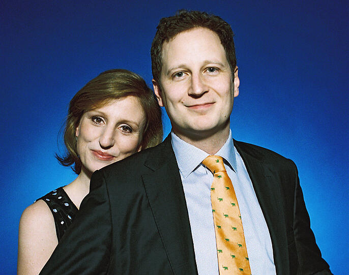 Das strahlende Brautpaar: Georg Friedrich von Preußen und Sophie von Isenburg.