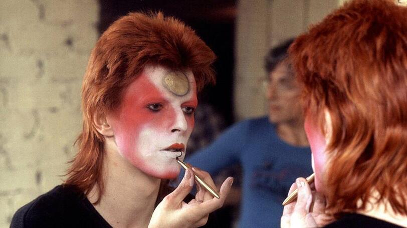David Bowie im Jahr 1973: Er verwandelt sich in Ziggy Stardust.
