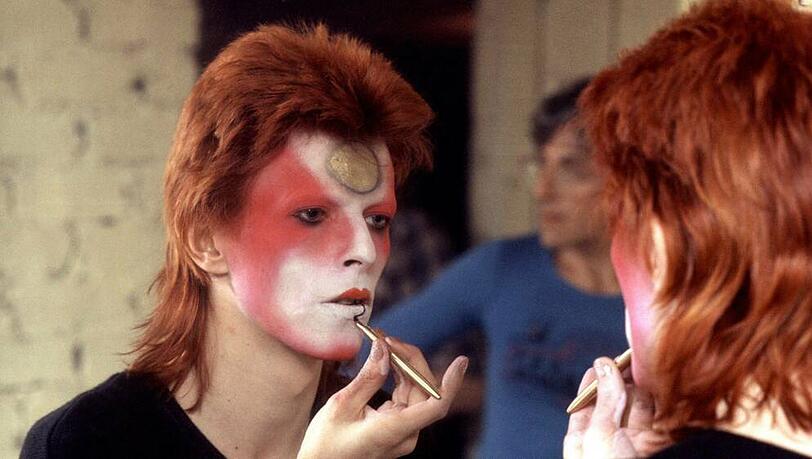 David Bowie im Jahr 1973: Er verwandelt sich in Ziggy Stardust. David Bowie im Jahr 1973: Er verwandelt sich in Ziggy Stardust.