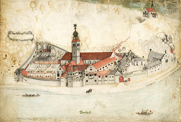 Weltenburg – dargestellt 1608.