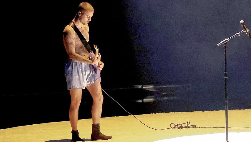 Justin Bieber bei seinem Grammy-Auftritt.