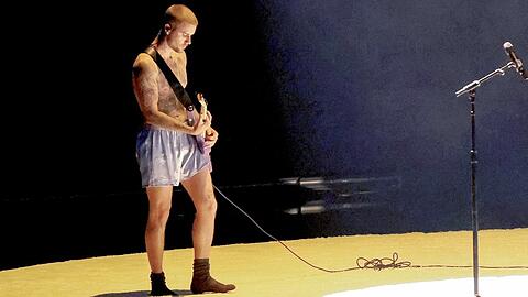 Justin Bieber bei seinem Grammy-Auftritt.