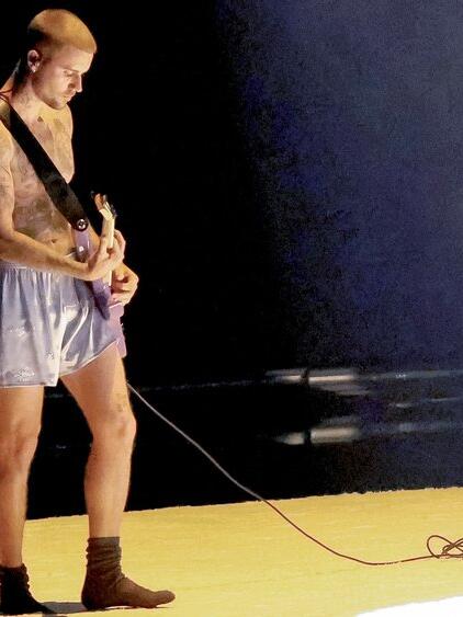 Justin Bieber bei seinem Grammy-Auftritt.