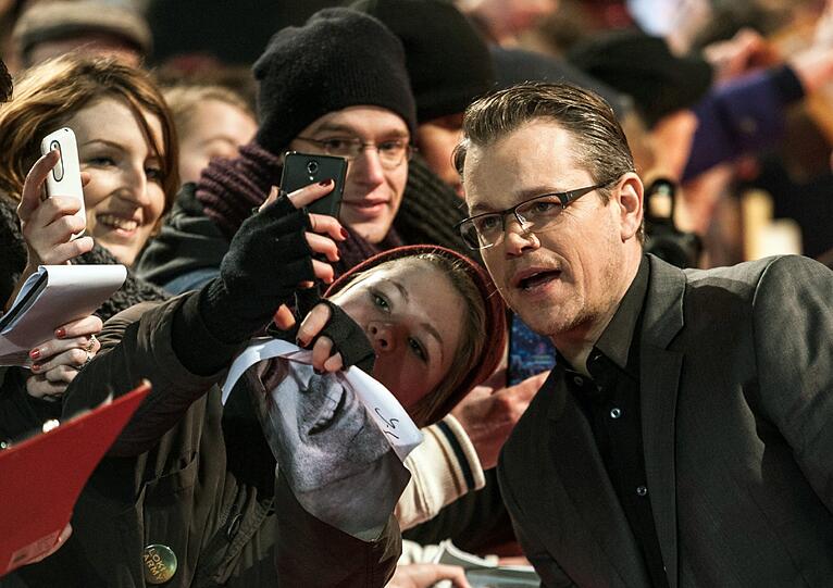 Der US-amerikanische Schauspieler Matt Damon bei Premiere von "The Monuments Men" während der 64. Internationalen Filmfestspiele.