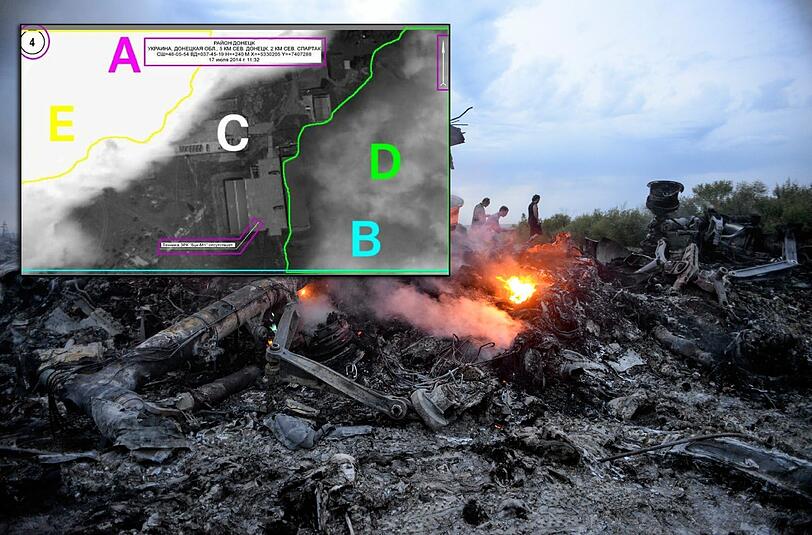Wolken wurden hinzugefügt, ein falsches Aufnahmedatum angegeben: Moskau hat Satellitenfotos zum Abschuss von Flug MH17 gefälscht.