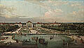 Gemälde "Schloss Nymphenburg von der Gartenseite", Gemälde von Bernardo Bellotto, genannt Canaletto