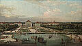 Gemälde "Schloss Nymphenburg von der Gartenseite", Gemälde von Bernardo Bellotto, genannt Canaletto