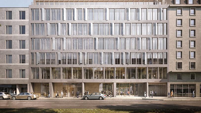 Offenheit und Klarheit sollen das neue Bürohaus charakterisieren: das geplante Lumen Munich in der Sonnenstraße 23.