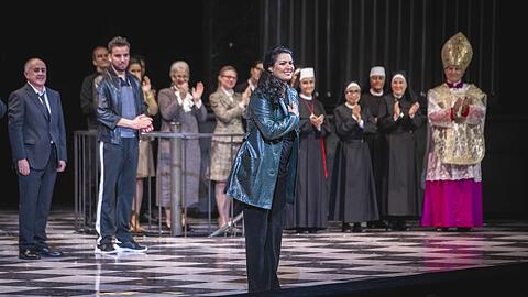 Anna Netrebko beim Schlussapplaus