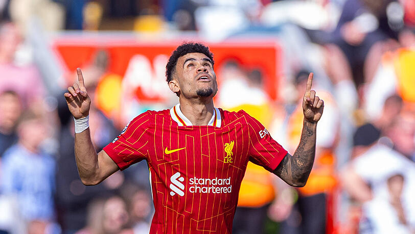 Eine von vielen Optionen für den FC Bayern: Liverpools Luis Diaz. Eine von vielen Optionen für den FC Bayern: Liverpools Luis Diaz.
