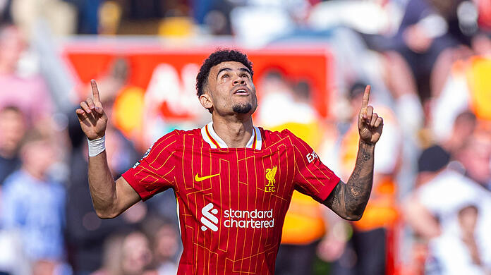 Auf dem Wunschzettel des FC Bayern: Liverpools Luis Diaz.