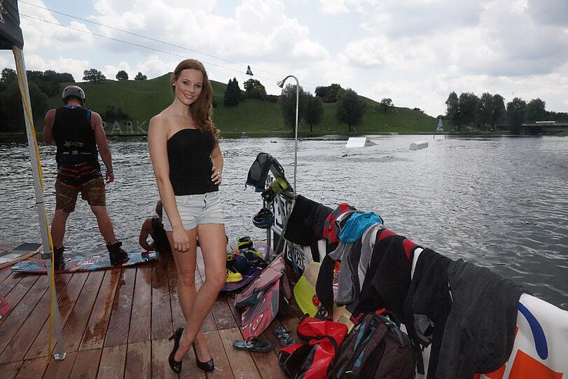 Anne Lorenz ist in den Top 30: Die Bilder von ihrem Fotoshooting im Olympiapark.