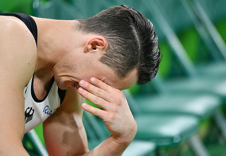 Trotz eines Kreuzbandrisses hat Andreas Toba weitergeturnt. Die Bilder aus Rio.