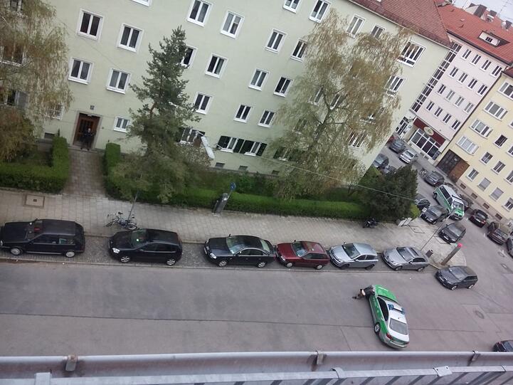 Bilder vom Tatort in der Maxvorstadt