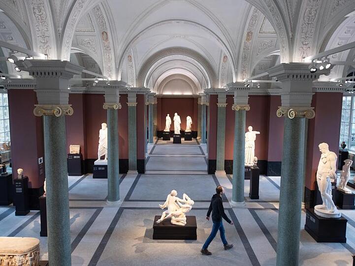 In frischem Glanz: Die Antikenhalle der Gemäldegalerie Alte Meister.