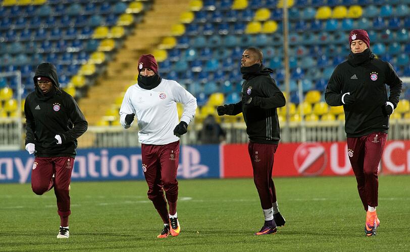 Das Abschlusstraining des FC Bayern in Rostow am Don.