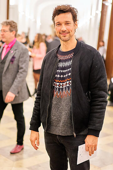 Florian David Fitz war im legeren Look vor Ort.
