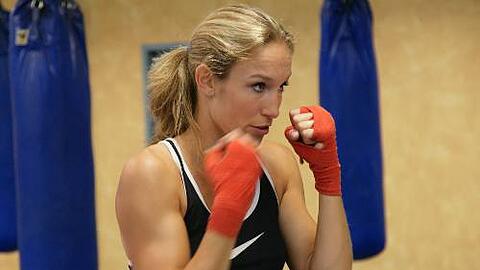 Stellte einen Exhibitionisten: Kickbox-Weltmeisterin Christina Theiss.