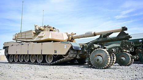 Ein Abrams-Panzer der US-Armee: Mit diesen Panzern werden künftig auch Soldaten in der Ukraine kämpfen.