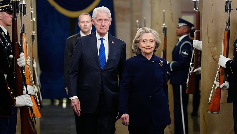 Bill und Hillary Clinton bei der zweiten Amtseinführung von Donald Trump im Januar 2025.