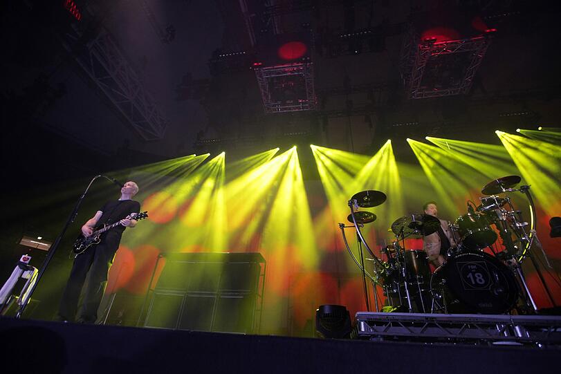 Gute Laune, Witz und Ironie: Die Ärzte beim Konzert in der Olympiahalle.