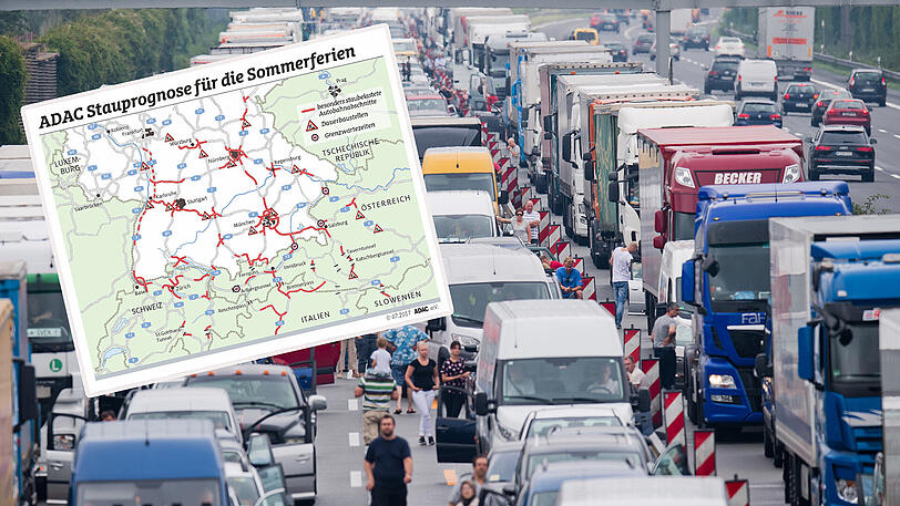 Am Wochenende drohen lange Staus auf Bayerns Autobahnen.