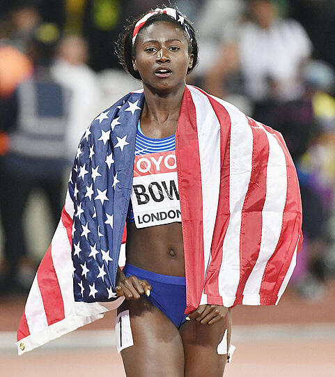 100-Meter-Weltmeister Tori Bowie (USA).