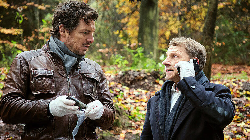 "Tatort: Der Welten Lohn": Die Kommissare Thorsten Lannert (Richy Müller) und Sebastian Bootz (Felix Klare).