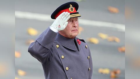 König Charles am Remembrance Sunday in London.