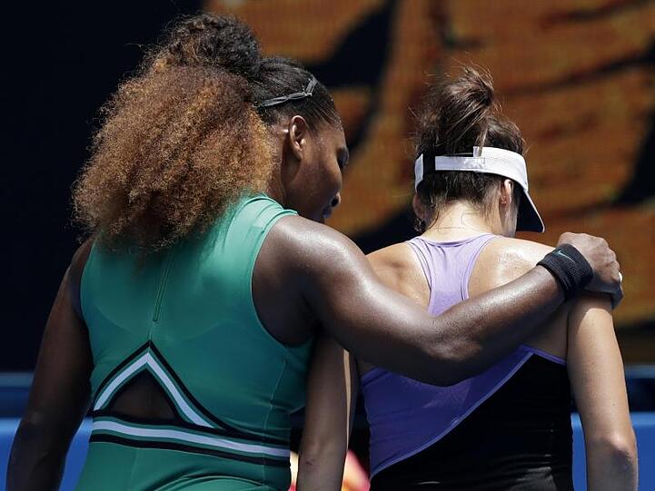 War gegen Serena Williams (l) chancenlos: Tatjana Maria.