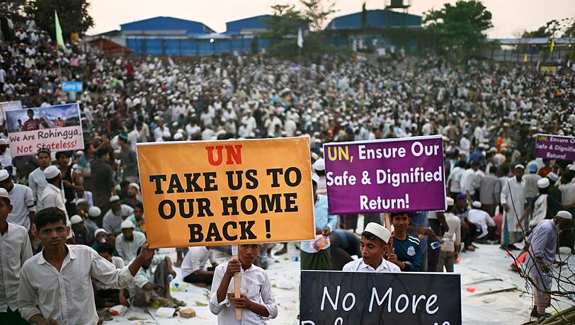 Rohingya-Flüchtlinge leben teils seit Jahrzehnten in Bangladesch (Archivbild) Rohingya-Flüchtlinge leben teils seit Jahrzehnten in Bangladesch (Archivbild)