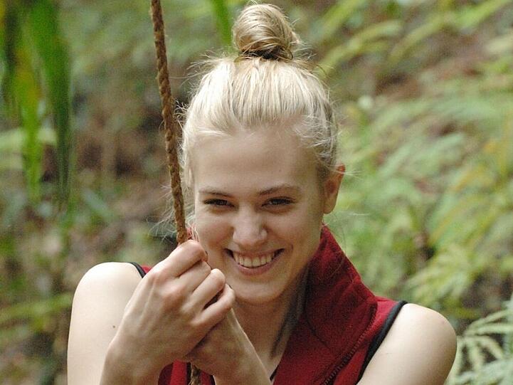 Wenn die Laune gut war, konnte "Dschungel"-Insassin Larissa Marolt ansteckend fröhlich sein