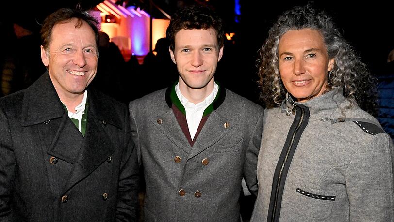 Familie von Laura Dahlmeier: Vater Andreas, Bruder Pirmin und Mutter Susi.