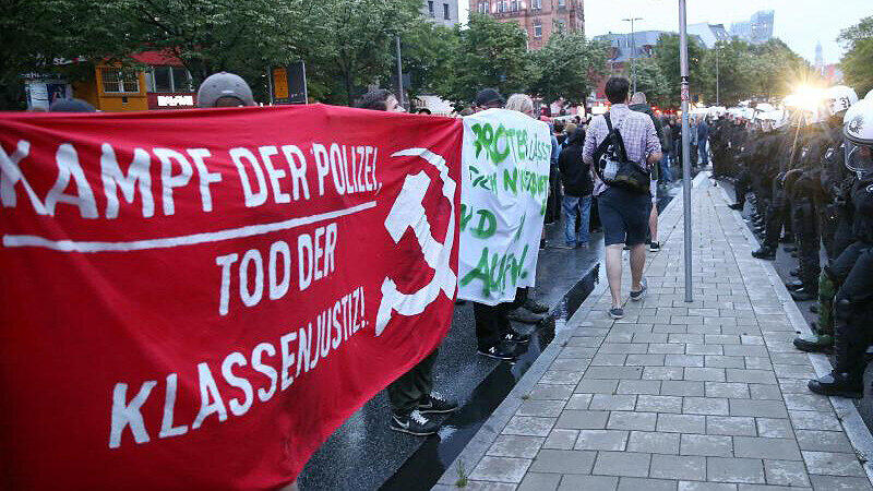 Der Verfassungsschutz warnt vor "gewaltorientierten Linksextremisten".