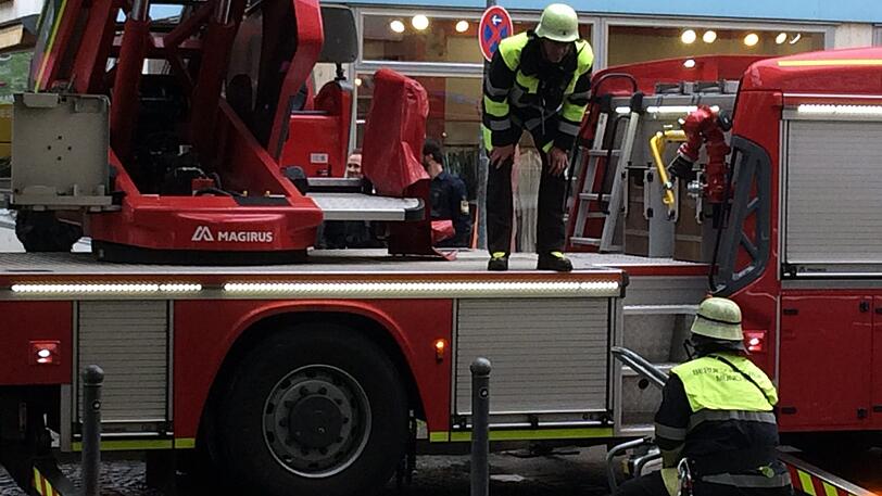 Feuerwehr-Einsatz in der Nymphenburger Straße.