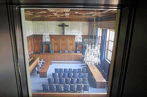 Blick in den Saal 600: Hier wurden die Kriegsverbrecher verurteilt und das Völkerstrafrecht geboren. Damit bewirbt sich die Stadt Nürnberg.