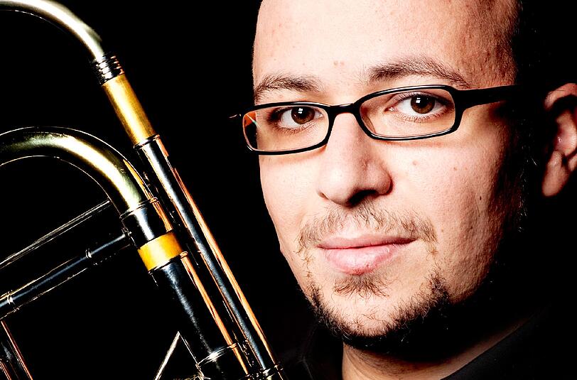 David Rehano Cantero ist einer der vier Philharmoniker, die im Hofbräuhaus auftreten.