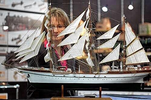 Das Modell der Gorch Fock.